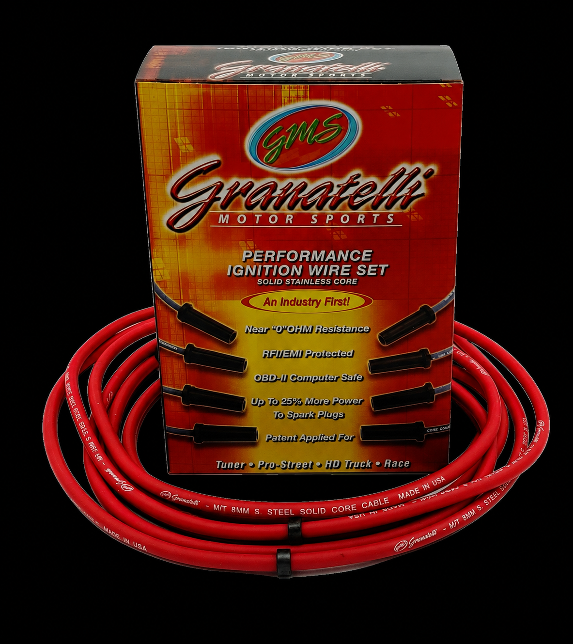Granatelli 0-Ohm Red Coil-On-Plug Connector Wire Kit for 2003-2007 Dodge/Chrysler/Jeep 5.7L HEMI – 28-1801S-R