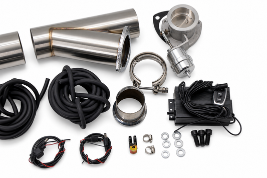 Granatelli Motor Sports Vacuum/Pressure Controlled Electronic Exhaust Cutout Systems - Stainless Steel Slip-Fit 309525K