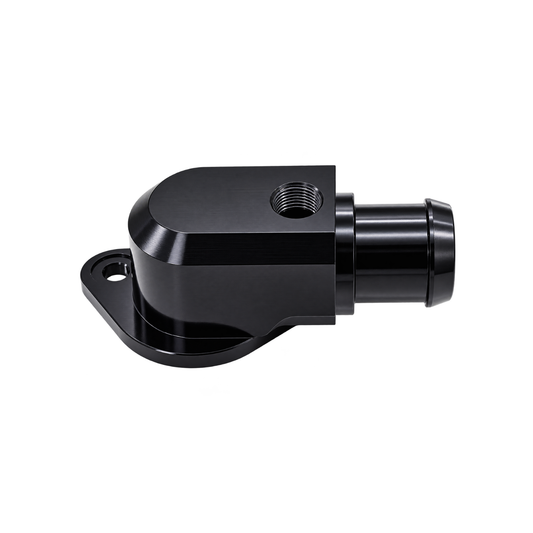 Granatelli Black Billet 160° Thermostat Housing for Jeep Trackhawk, Ram TRX & Dodge Durango Hellcat 6.2L 430160B product