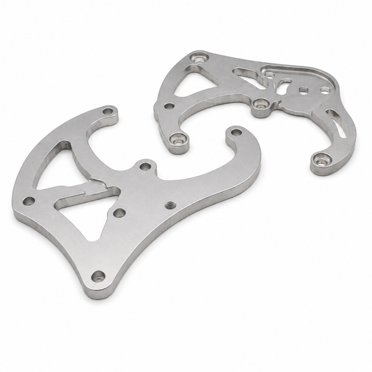 billet aluminum brackets provide secure precise mounting passenger side