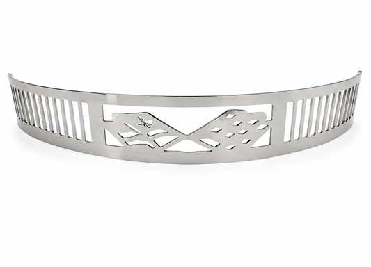 Granatelli Blingz Beauty Bandz, 14" Diameter, 3" Tall Air Cleaner Grill - Checkered Flags 750006