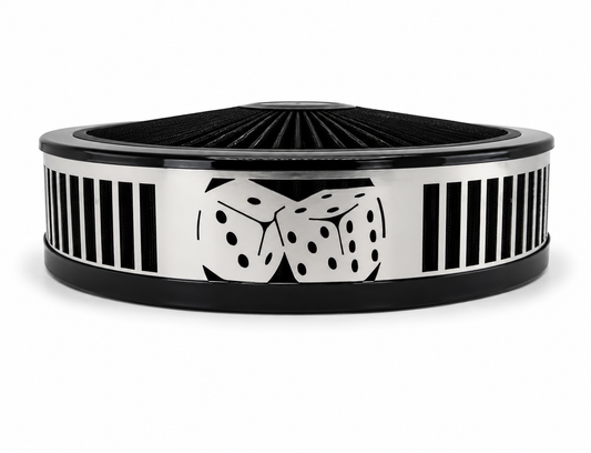 Featuring sleek black finish bold Craps graphics performance-focused airflow