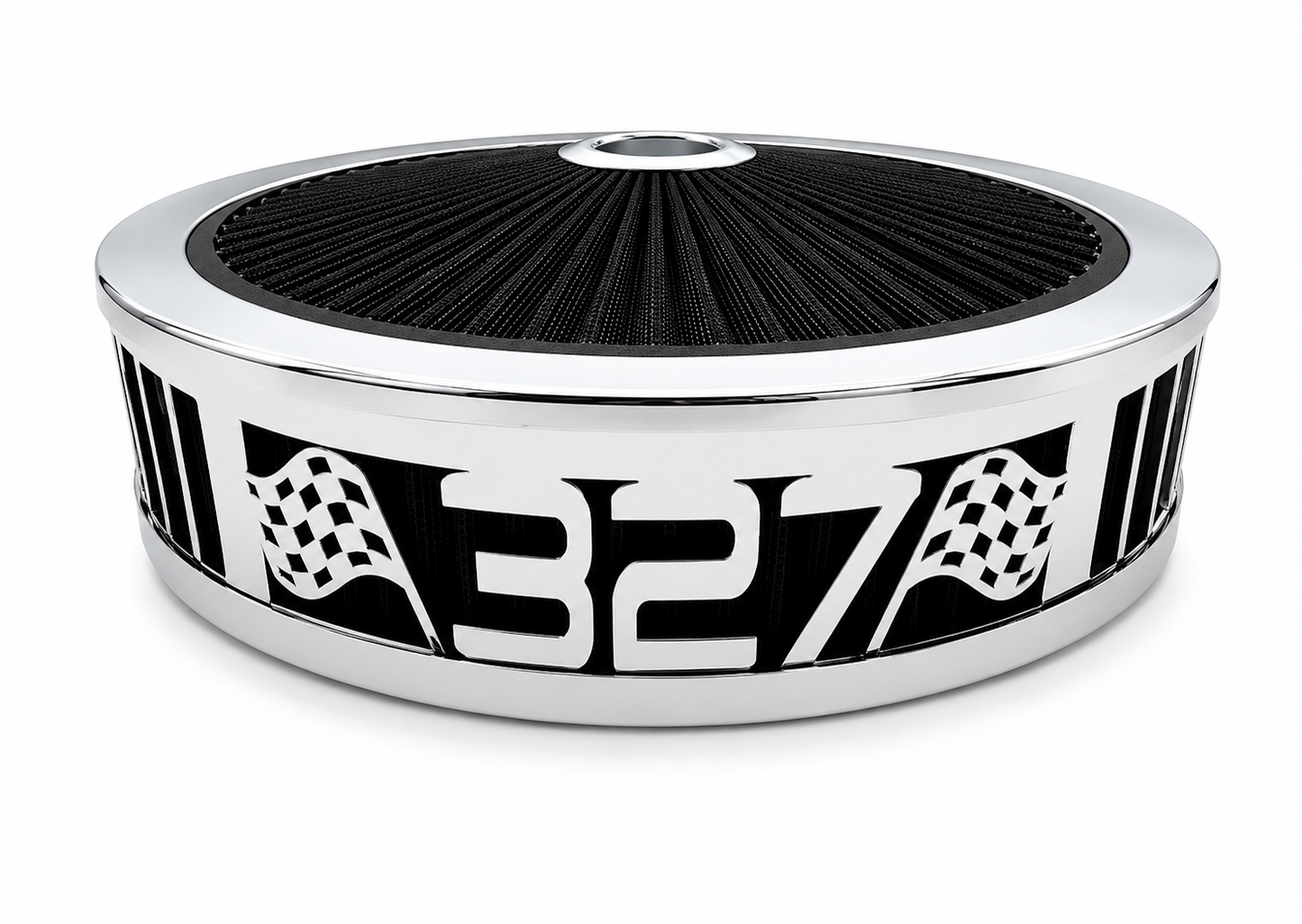 Blingz Beauty Bandz Black and Chrome Air Filter Assembly , 327 - 750033