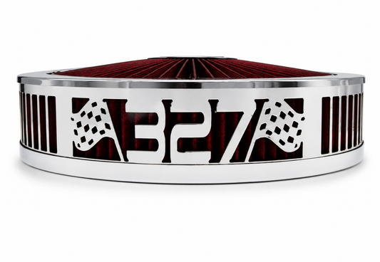 Granatelli Blingz Beauty Bandz Red and Chrome Air Filter Assembly , 327 750046 product detail