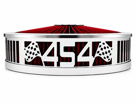 Granatelli Blingz Beauty Bandz Red & Chrome Air Filter Assembly 750050 product detail