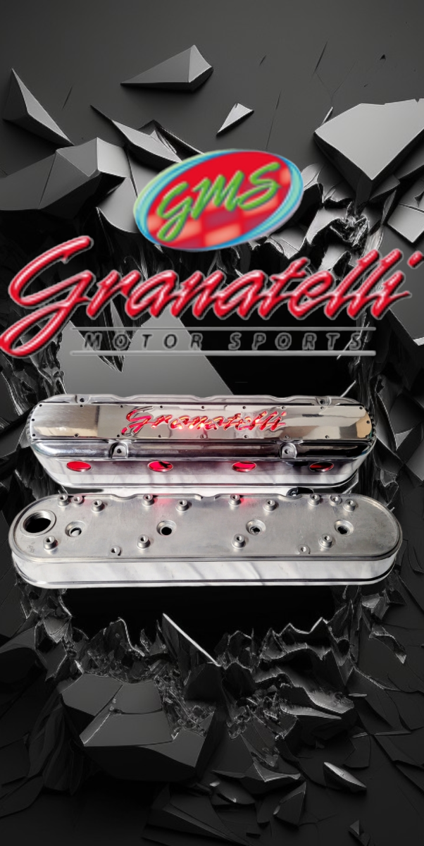 Granatelli Motor Sports LS 2 pc Tall Valve Cover Polished Finish, 4.8, 5.3, 5.7, 6.0, 6.2, 7.0L, Pair