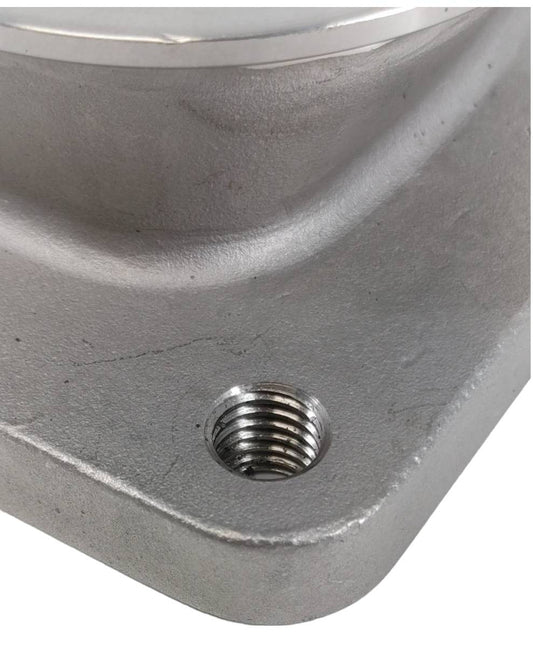 Granatelli Motor Sports Turbo Adapter, Cast. 2.5" V-Band to T3 Housing, Threaded