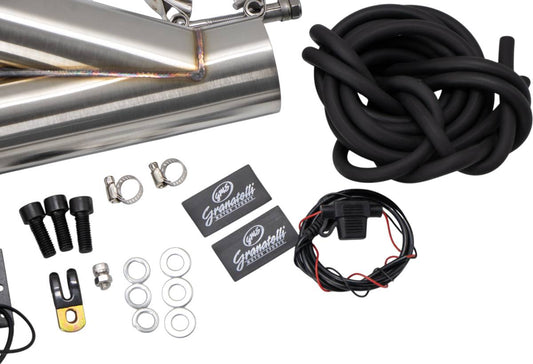 Granatelli Motor Sports Vacuum/Pressure Controlled Electronic Exhaust Cutout Systems - Stainless Steel Slip-Fit 309525