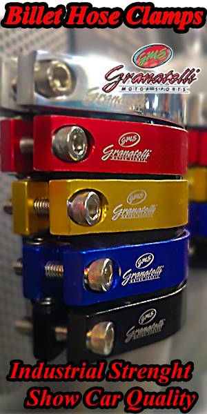 Granatelli blue billet aluminum hose clamp 97.5-99.5mm 971350B