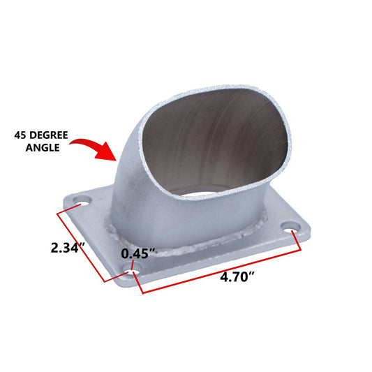 Granatelli Single 3" Electronic Exhaust Oval Cutout Kit – Stainless Weld-In (313530)