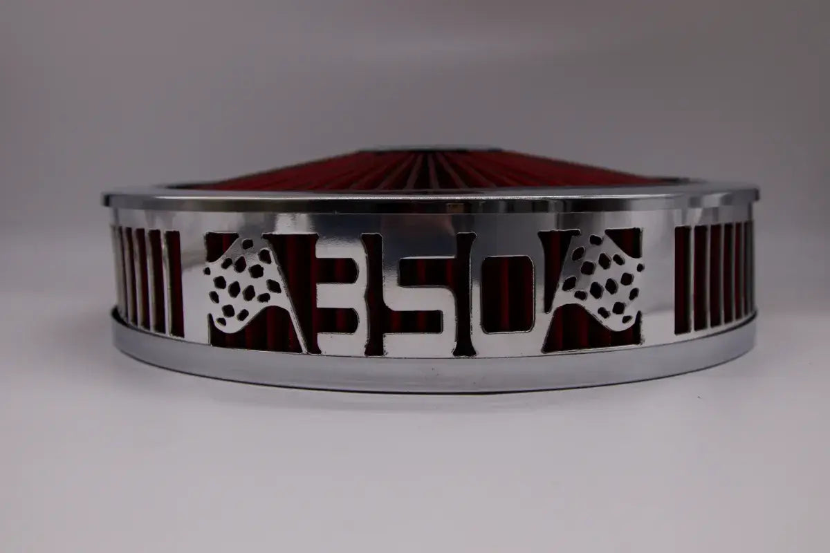 Blingz Beauty Bandz Red and Chrome Air Filter Assembly , 350
