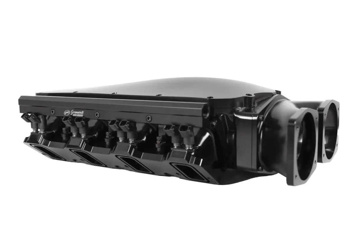 Granatelli MEGAZILLA black billet LS intake manifold with twin 103mm inlets