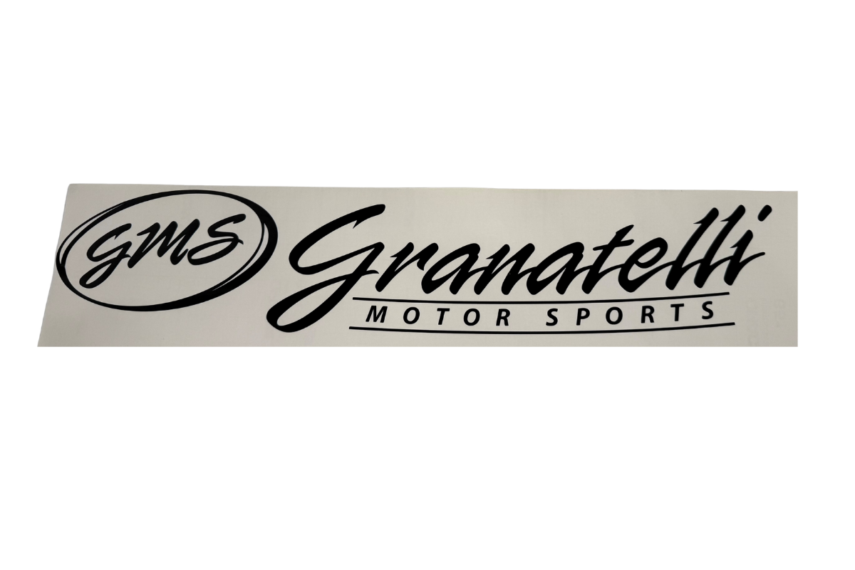 GMS WINDSHIELD BANNER- BLACK GLOSS - DEC-BANNER-B