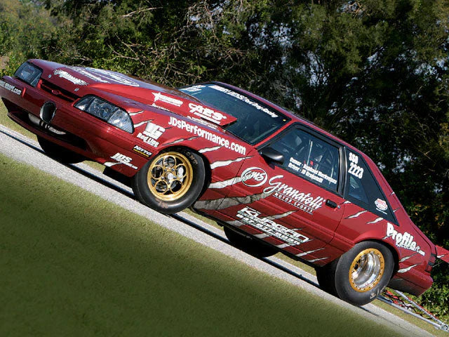 Fox Mustang Drag Car - Fire Storm