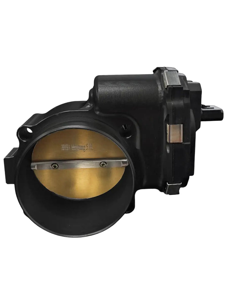 Granatelli 90mm black billet drive-by-wire throttle body for 2018-2023 Mustang GT 5.0L Coyote