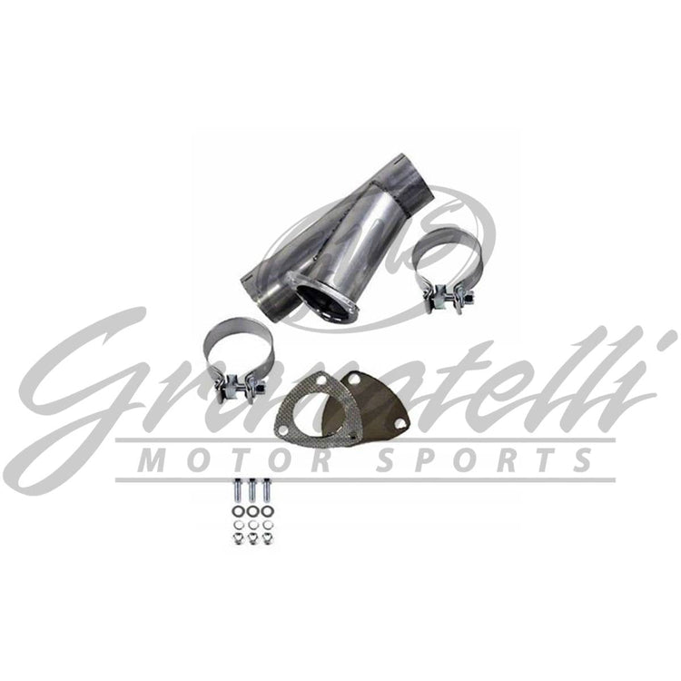 2.5" Stainless Steel Manual Clamp-On (Slip-Fit) Exhaust Cutouts