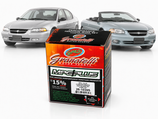 Granatelli 0-Ohm Performance Spark Plug Wires for 1995-2000 Chrysler Cirrus & Sebring 2.5L V6 / 1995-1996 Mitsubishi Montero 3.0L V6 – 26-1039S