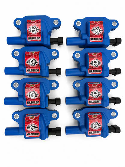 2005–2017 GM LS2/LS3/LS7/LS9/LSA Granatelli 85K Malevolent Blue Coil Packs – 28-0513-CPBM