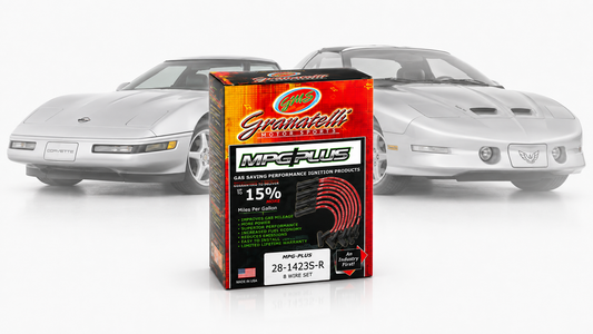 Granatelli 0-Ohm Red Performance Spark Plug Wires for 1993 Chevy Camaro, Corvette & Pontiac Firebird 5.7L LT1 – 28-1423S-R
