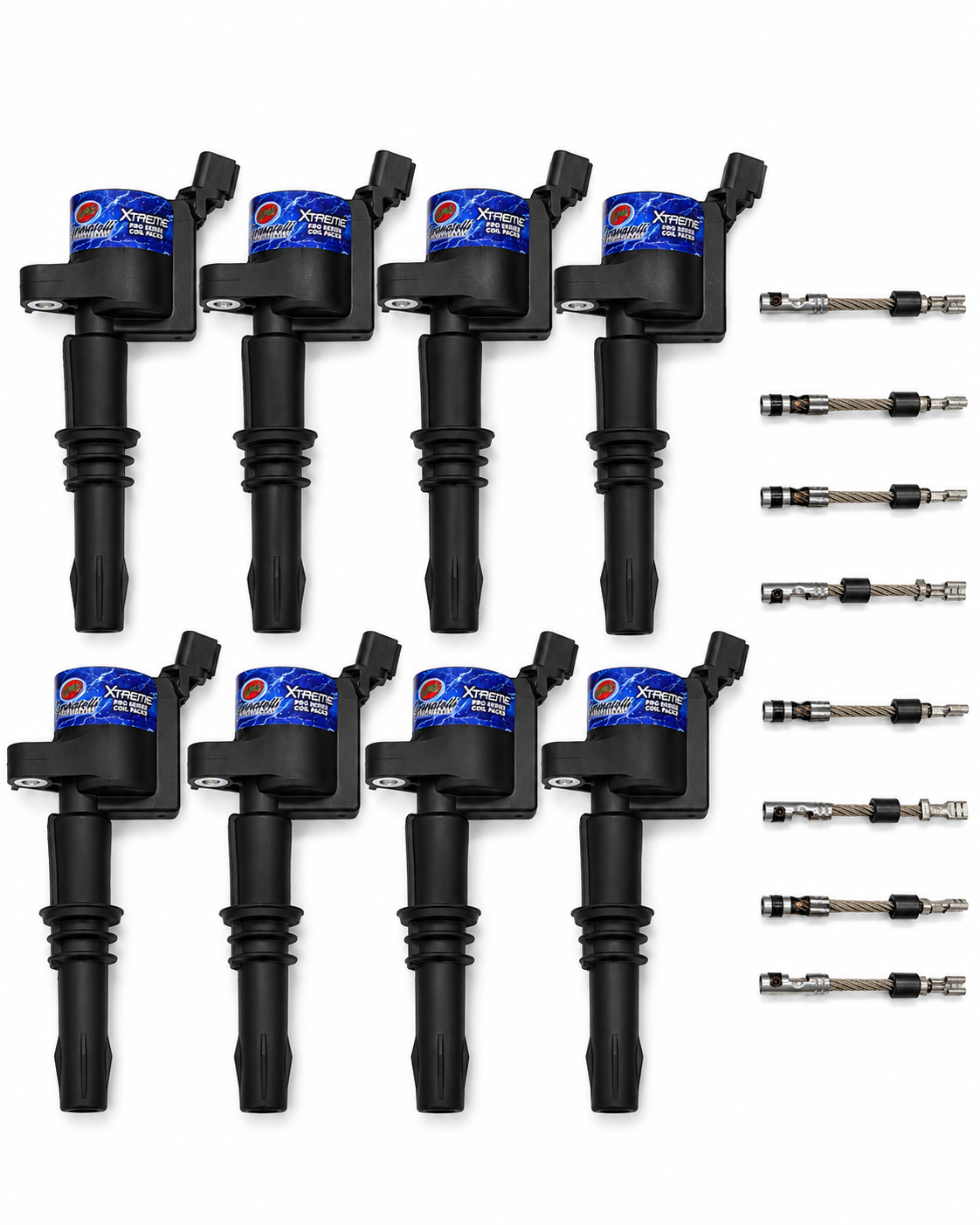 Granatelli 65K Coil Packs & Connector Kit for 2005–2008 Ford 4.6L & 5.4L 3V – 28-1812SC