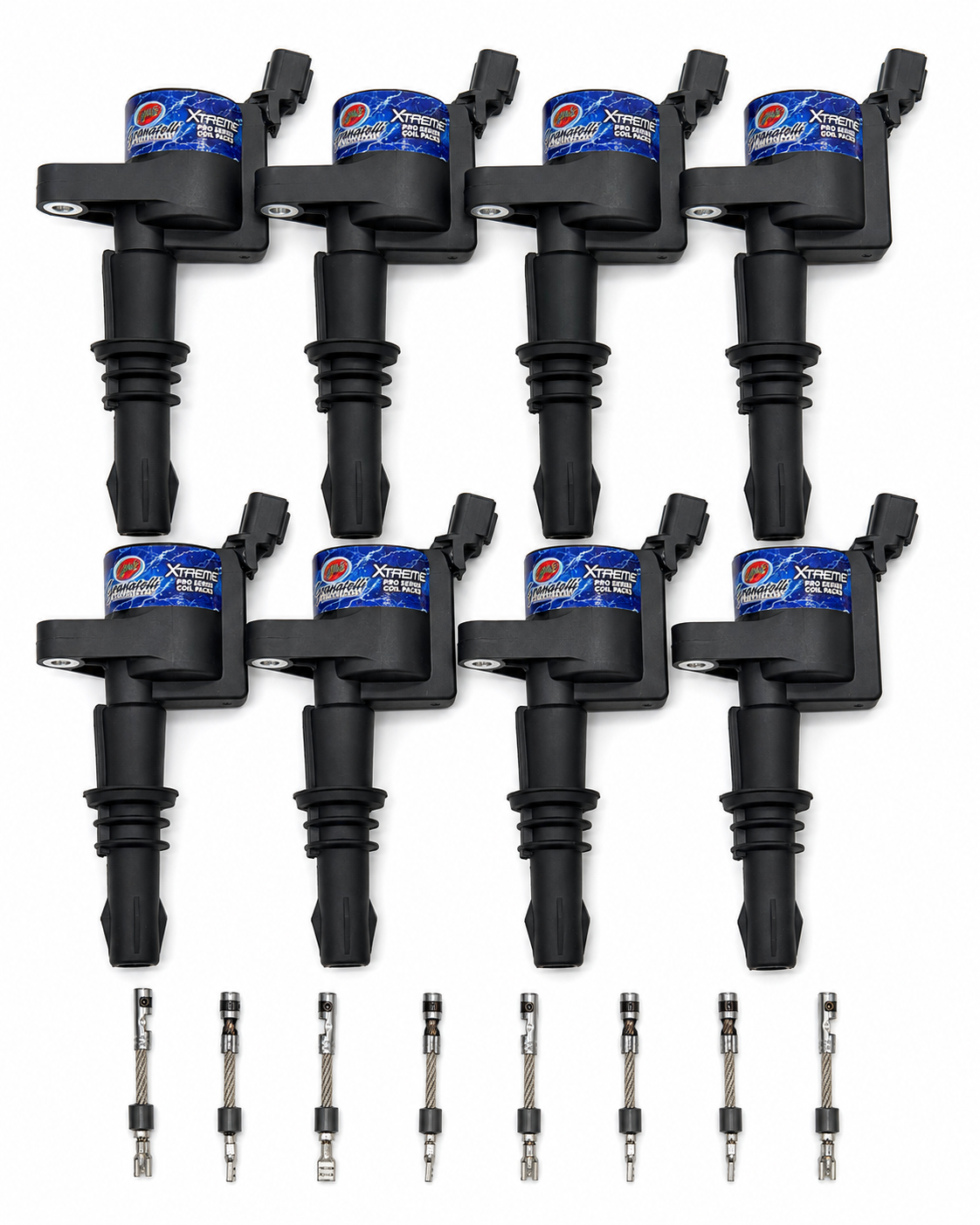 Granatelli 65K Coil Packs & Connector Kit for 2005–2008 Ford 4.6L & 5.4L 3V – 28-1812SC