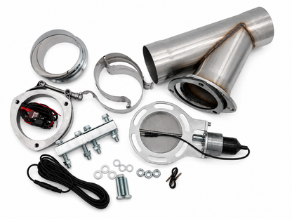 Granatelli Motor Sports Electronic Exhaust Cutout Kit 303540 - Mild Steel Slip-Fit -4.00" inch