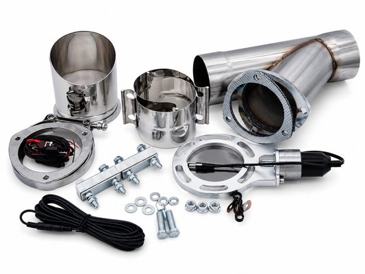 Granatelli Motor Sports Electronic Exhaust Cutout Kit 302535 - Stainless Steel Slip-Fit : 3.50" inches