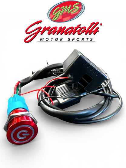 Granatelli Motor Sports Billet Illuminated Exhaust Cutout Push Button- "RED"-  303512RD