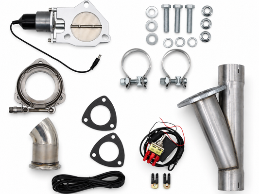 Granatelli Motor Sports Electronic Exhaust Cutout Kit 303525 - Mild Steel Slip-Fit - 2.50"