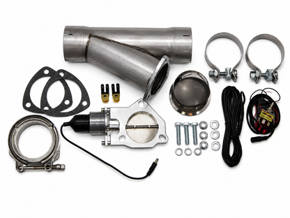 Granatelli Motor Sports Electronic Exhaust Cutout Kit 303530 - Mild Steel Slip-Fit - 3.00"