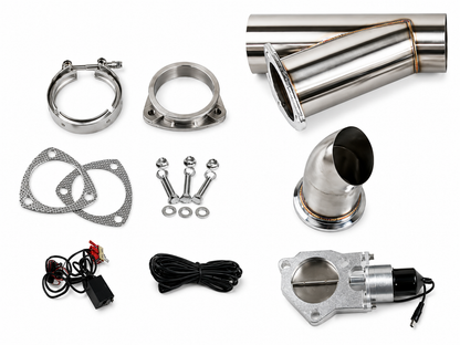 Granatelli Motor Sports Electronic Exhaust Cutout Kit 307530 - Stainless Steel Weld-In 3.00"