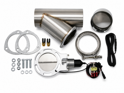 Granatelli Motor Sports Electronic Exhaust Cutout Kit 307540 - Stainless Steel Weld-In -4.00"