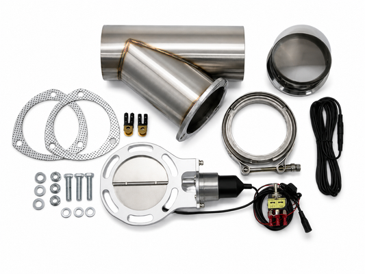 Granatelli Motor Sports Electronic Exhaust Cutout Kit 307540 - Stainless Steel Weld-In -4.00"