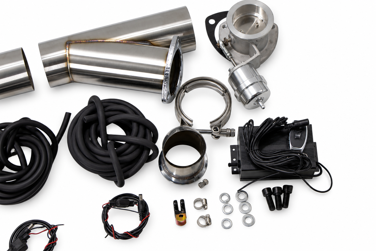 Granatelli Motor Sports Vacuum/Pressure Controlled Electronic Exhaust Cutout Systems - Stainless Steel Slip-Fit  309525K
