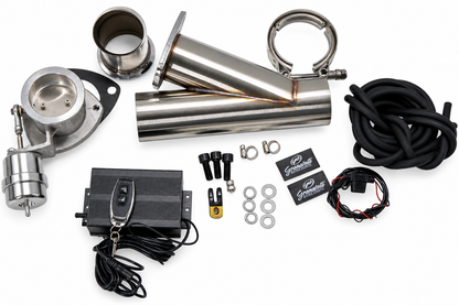 Granatelli Motor Sports Vacuum/ Pressure Controlled Electronic Exhaust Cutout Systems - Stainless Steel Weld-In 309625