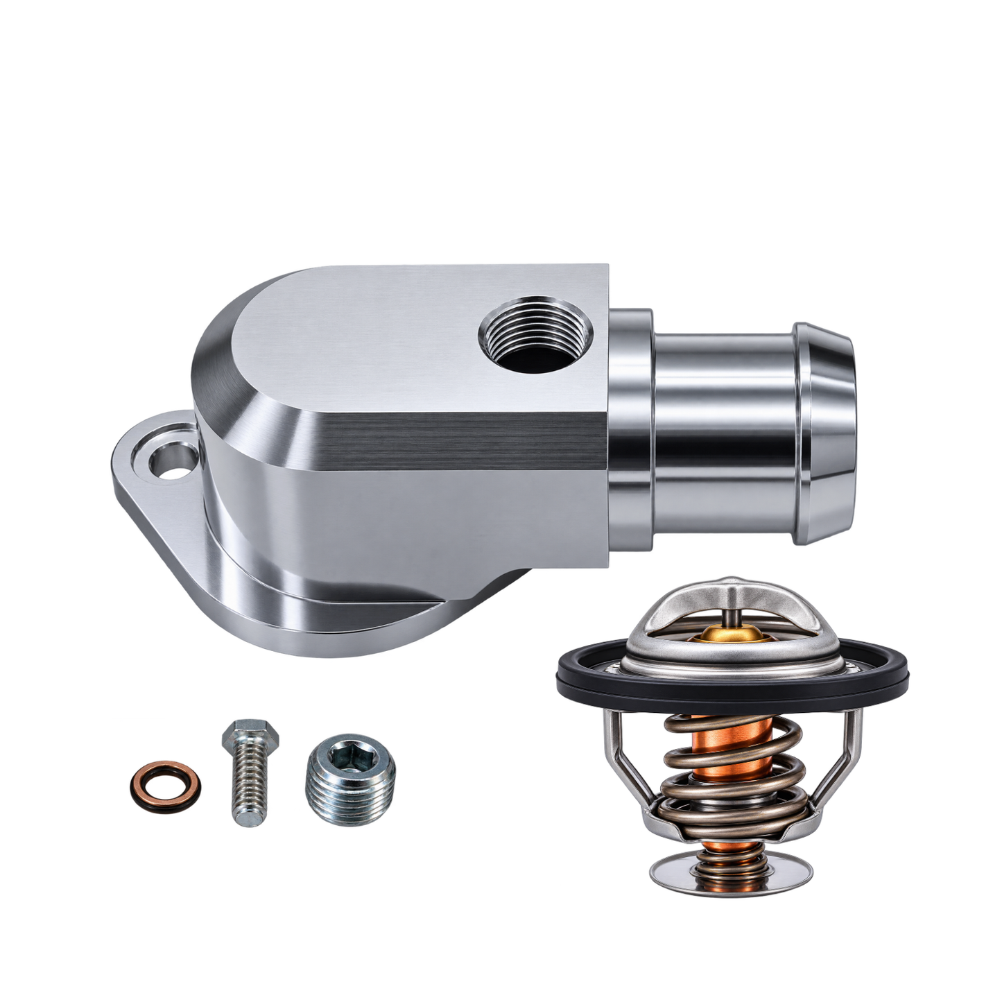 Granatelli Billet Thermostat Housing with 160°F Thermostat – 6.2L HEMI V8 430160