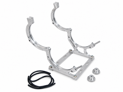 Granatelli Motor Sports Billet Aluminum Nitrous Bottle Bracket. Fits Single 10/15 lb. & 12 lb. Composite Bottle 451010
