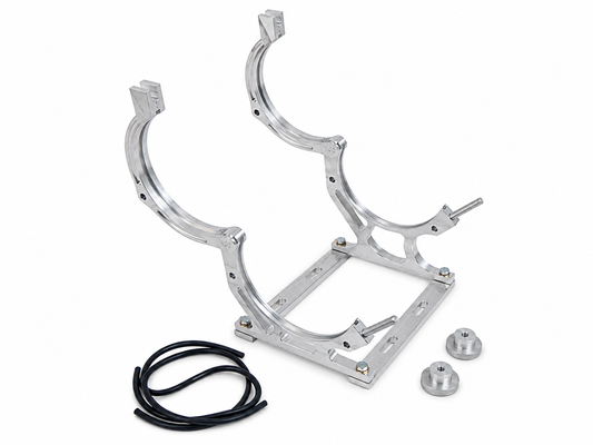 Granatelli Motor Sports Billet Aluminum Nitrous Bottle Bracket. Fits Single 10/15 lb. & 12 lb. Composite Bottle 451010