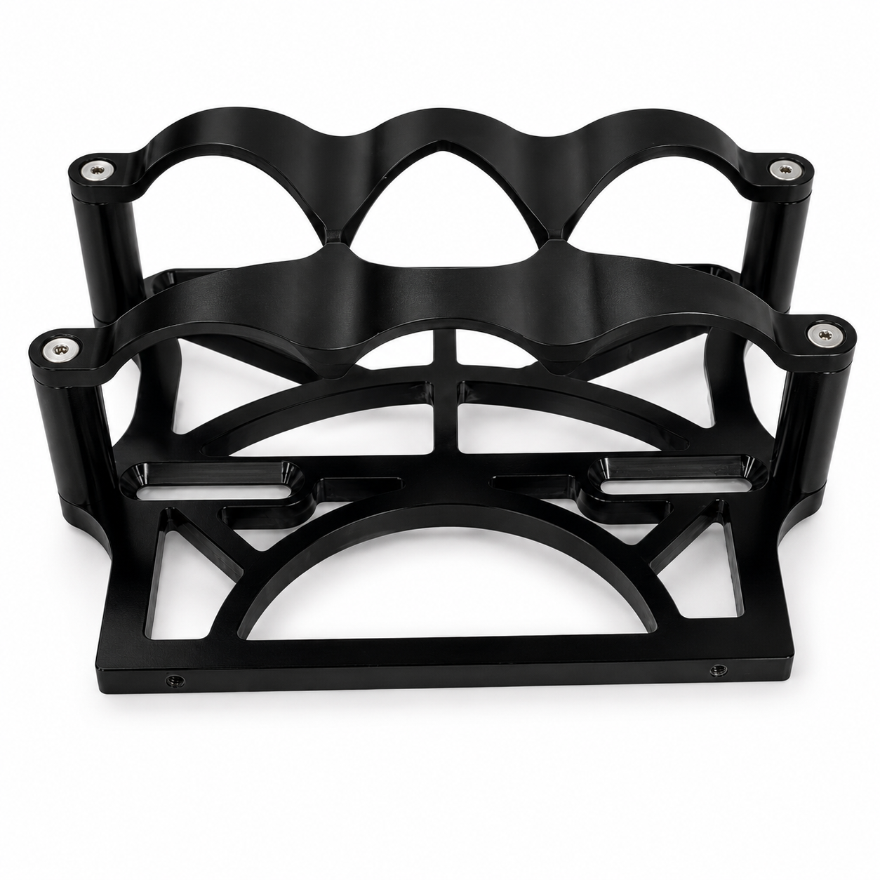 Granatelli Motor Sports 6 Volt OPTIMA Battery Tray - Billet Black - 452200B