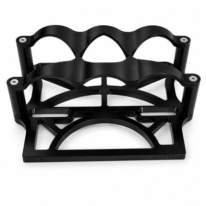 Granatelli Motor Sports 6 Volt OPTIMA Battery Tray - Billet Black - 452200B