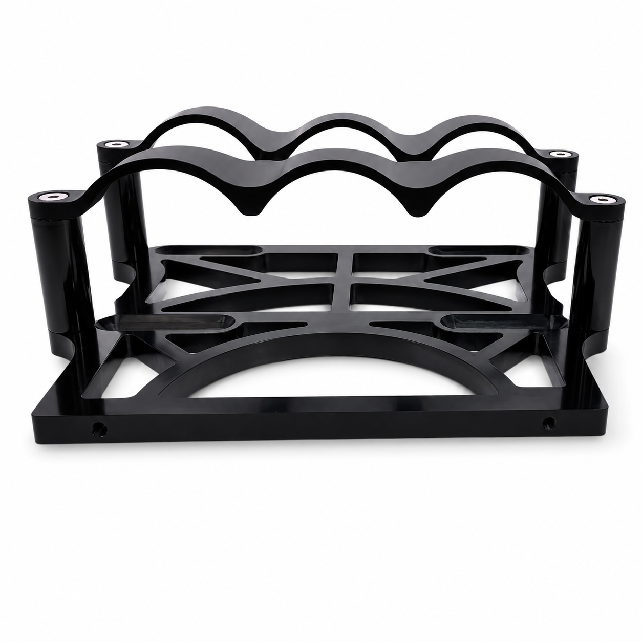 Granatelli Motor Sports 6 Volt OPTIMA Battery Tray - Billet Black - 452200B