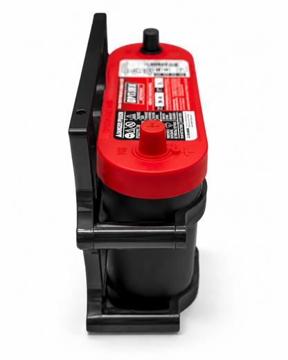 Granatelli Motor Sports 6 Volt OPTIMA Battery Tray - Billet Black - 452200B