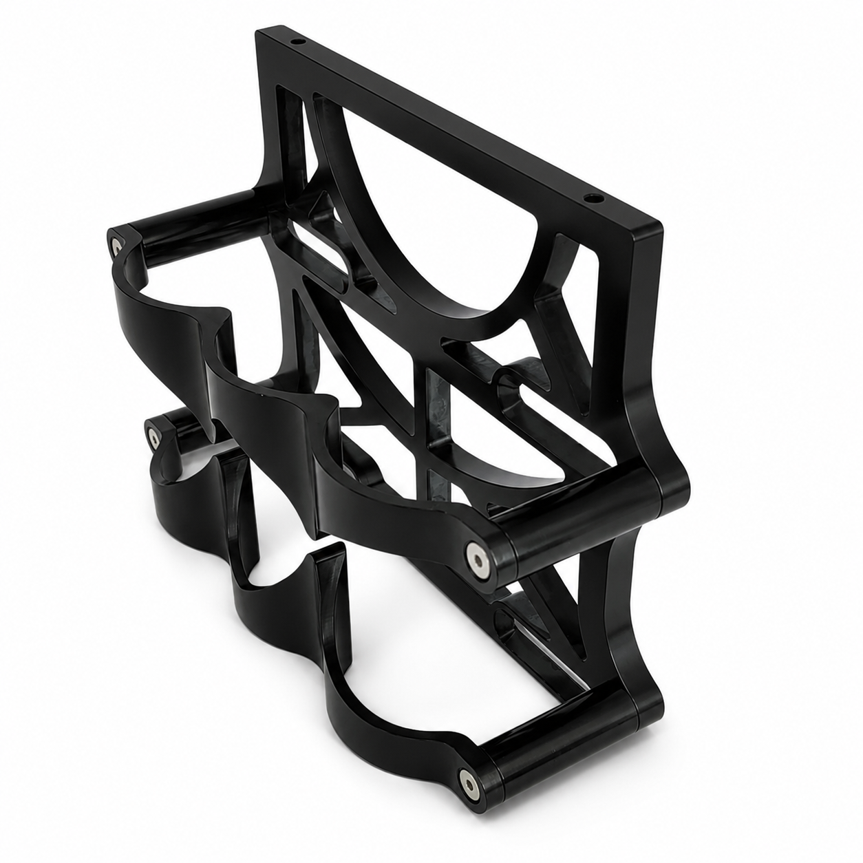 Granatelli Motor Sports 6 Volt OPTIMA Battery Tray - Billet Black - 452200B