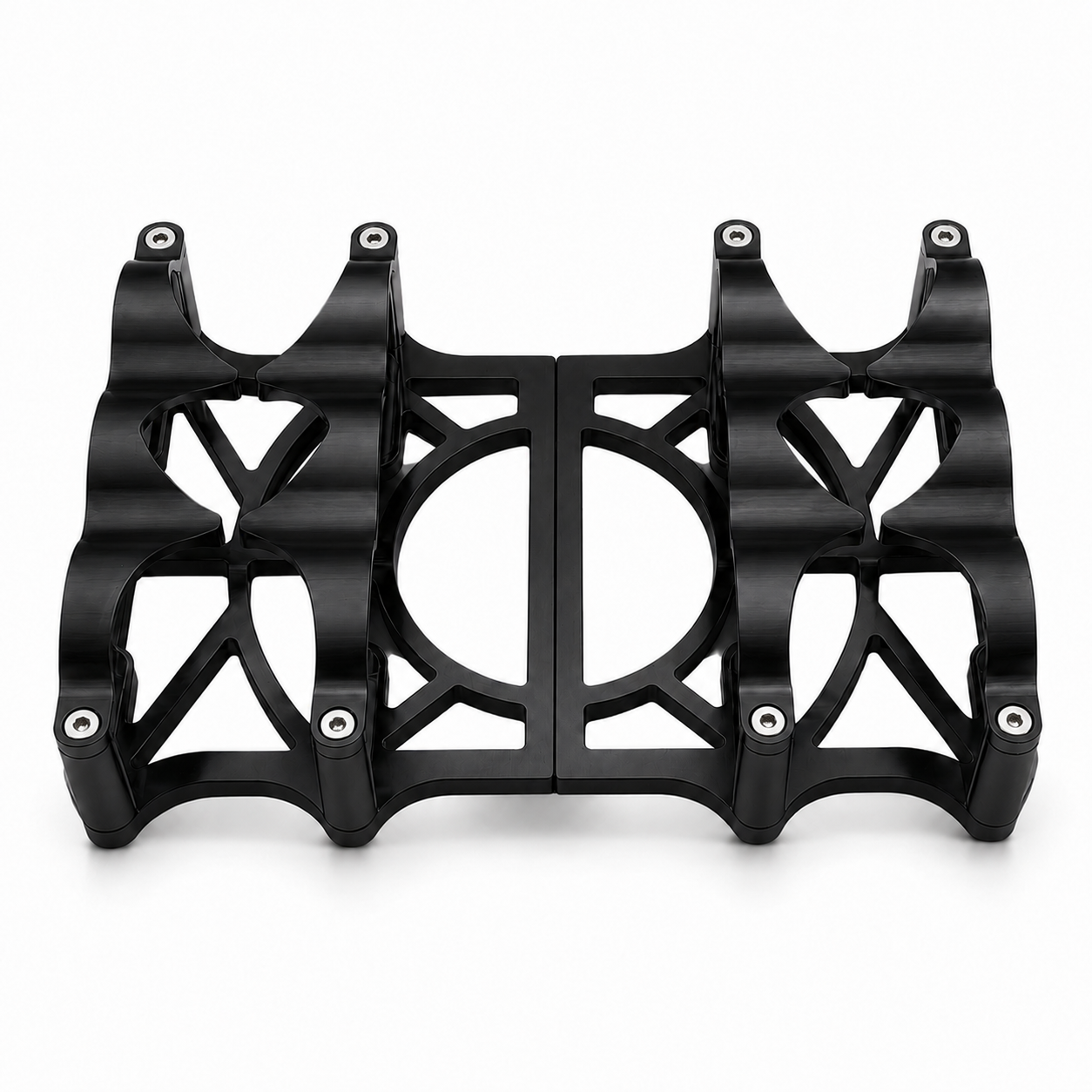 Granatelli Motor Sports (2) 6 Volt OPTIMA Battery Tray SET Black - 452201B