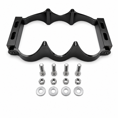 Granatelli Motor Sports 12 Volt OPTIMA Battery Tray - Billet BLACK 452212B