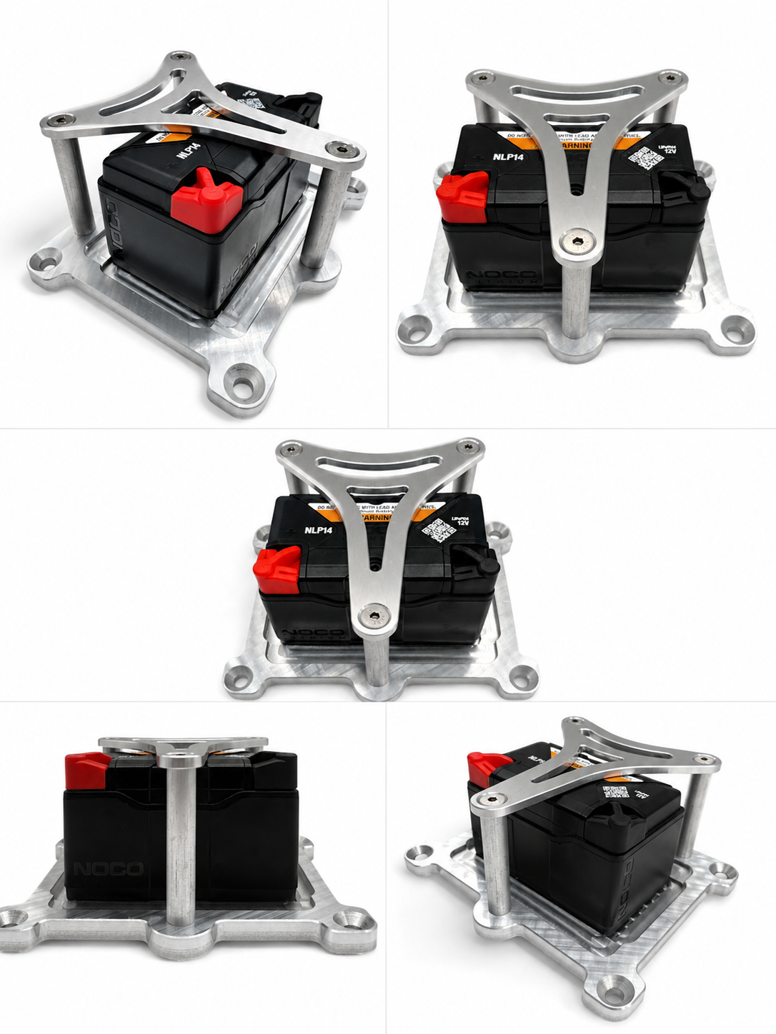 Granatelli Billet Aluminum Battery Tray for NOCO NLP14 Group 14 – 452214
