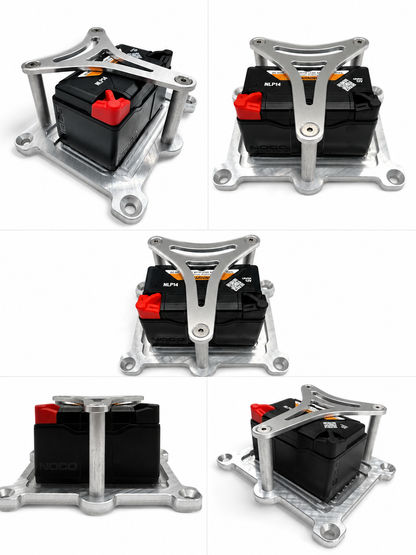 Granatelli Billet Aluminum Battery Tray for NOCO NLP14 Group 14 – 452214