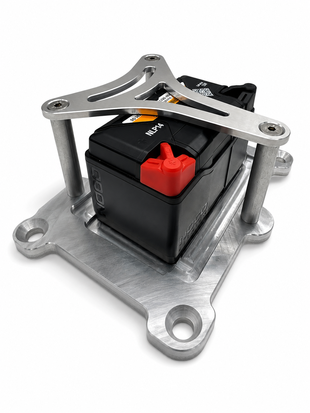 Granatelli Billet Aluminum Battery Tray for NOCO NLP14 Group 14 – 452214