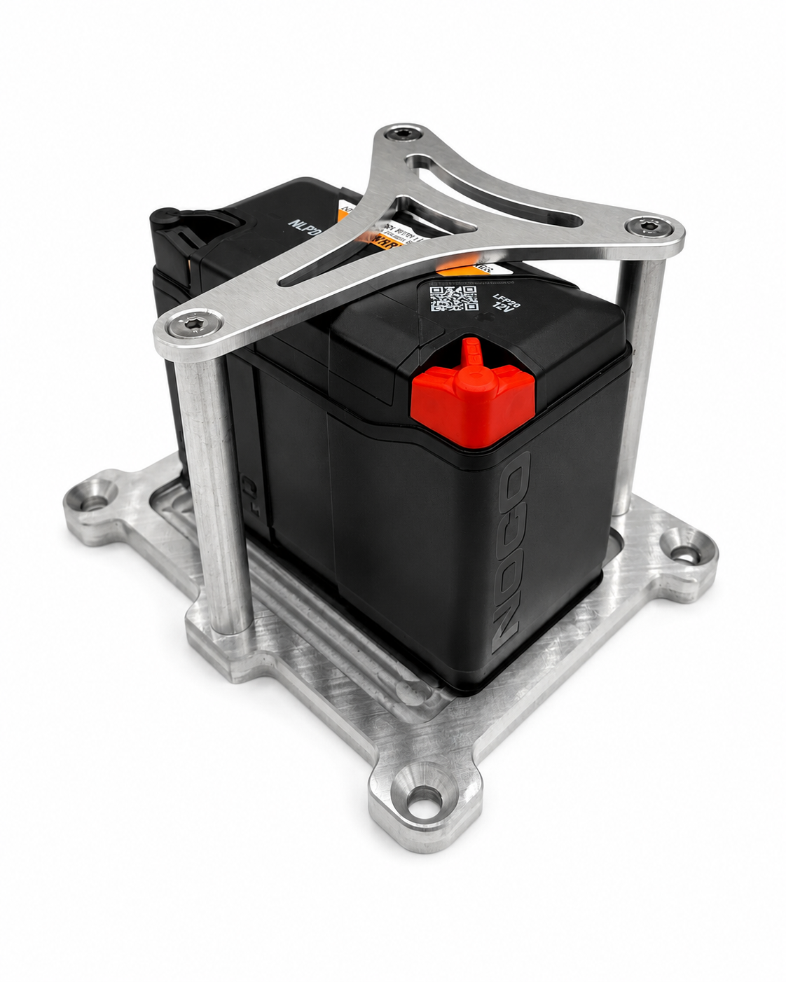 Granatelli Billet Aluminum Battery Tray for NOCO NLP20 Group 20 – 452215
