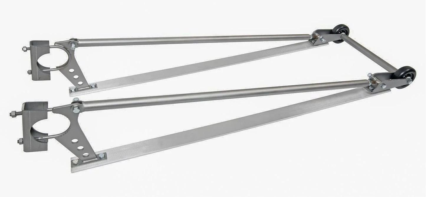 Granatelli Bolt-On Dual Wheelie Bar Kit – 44" Drag Racing Wheelie Bars - GMWB19